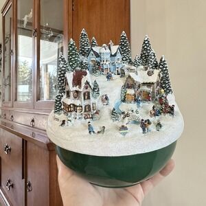 Bradford Exchange Thomas Kinkade Illuminated Christmas Music Tabletop Decoration